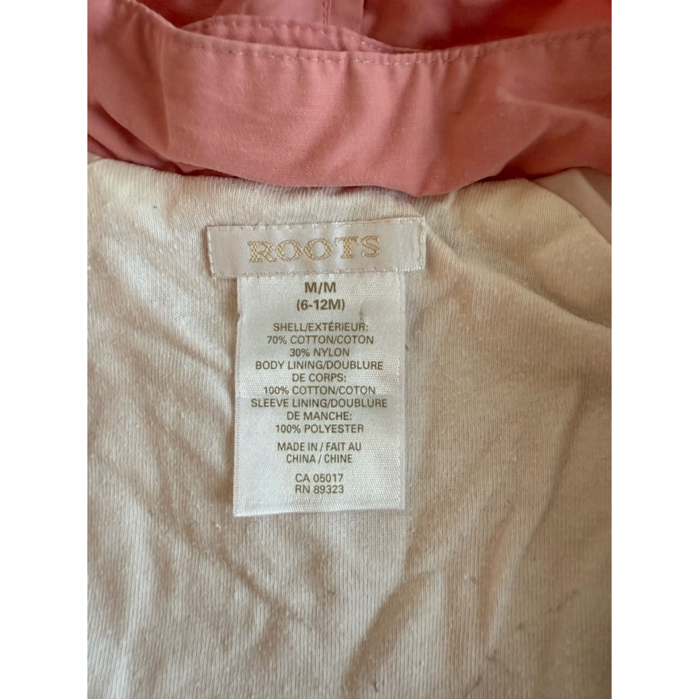 Baby Girls Roots Pink Jacket Size 6-12M - Picture 4 of 4